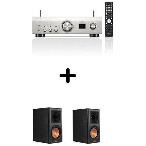 Verstärker und HiFi-Lautsprecher - Denon / Klipsch - PMA-900HNE + RP-600M - Silber - Ebenholz - Regallautsprecher