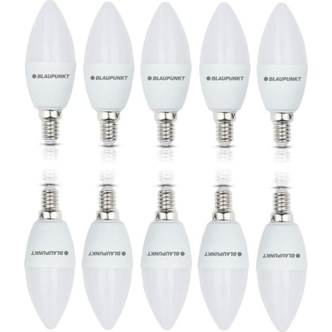 Ampoule LED E14 – Bougie – Éclairages pour Pièces – 6.8W – Remplacement de 50W – Dépolie – Blanc Naturel 4000K – 680 lumens – Lampe Économe en Énergie et en Coûts – Lot de 10 (1/5)