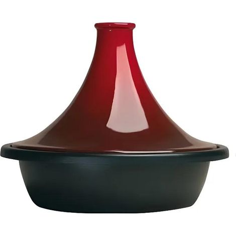 Le Creuset Tajine 31 cm Kirschrot Gusseisen