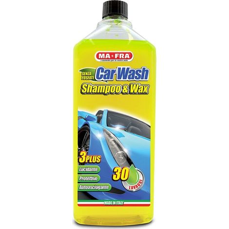 MA-FRA Car Wash Shampo e Cera per Auto Moto Protegge Anti-alone Hydro Speed – 1 Lt