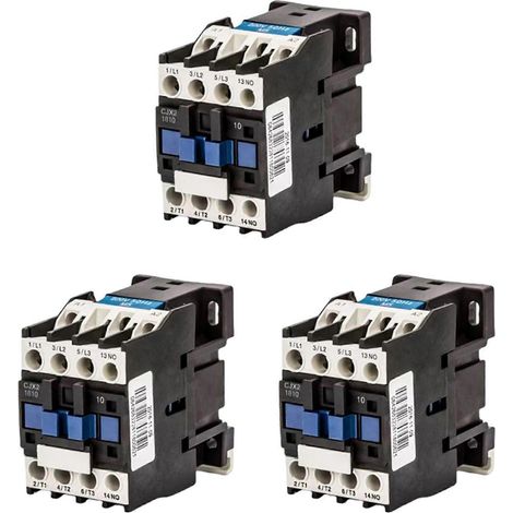 3X Contacteur CJX2-1810 32A Interrupteurs LC1 Contacteur CA Tension 220V CJX2-1810 (1/3)