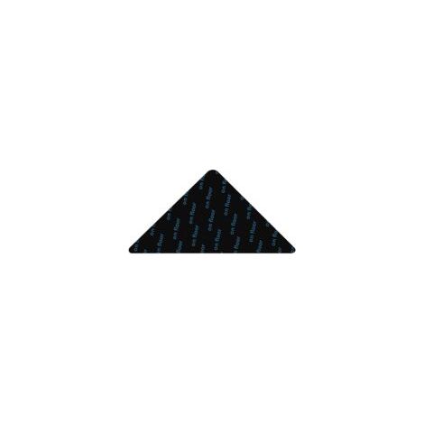 Ensemble de 4 morceaux de Ruban adhésif anti-dérapant pour Tapis, Triangle, Réutilisable, Noir (1/5)