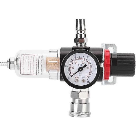 1/4-Zoll-Auto-Luftkompressor-Filter-Wasserabscheider-Werkzeugsatz mit Regler und Manometer