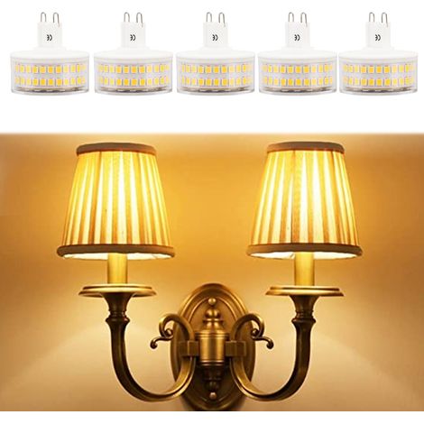 5-Watt-G9-LED-Lampe, flimmerfrei, warmweißes Licht (3000 K). G9-LED-Lampen werden für Pendelleuchten, Deckenleuchten und Wandleuchten verwendet. (1/5)