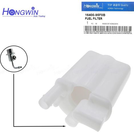 Filtre à carburant avec régulateur de pression 16400-95F0B, compatible avec Nissan.