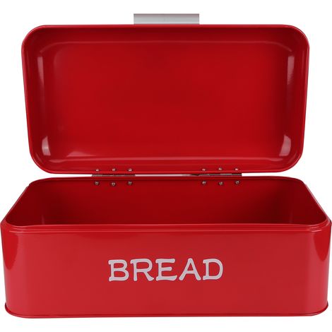 Boîte à pain style européen, récipient de stockage alimentaire rouge, accessoire de cuisine pour boulangerie (1/5)