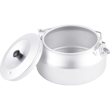 Bouilloire de camping légère en alliage d'aluminium, idéale pour la randonnée, le camping et les pique-niques. Ultra-légère et portable. (1/5)
