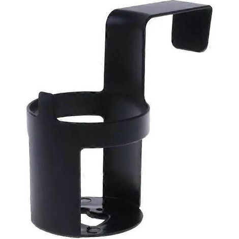 Porte-gobelet/bouteille noir pour voiture, camion, fixation par crochet pour vitre intérieure et tableau de bord (1 pièce). (1/5)
