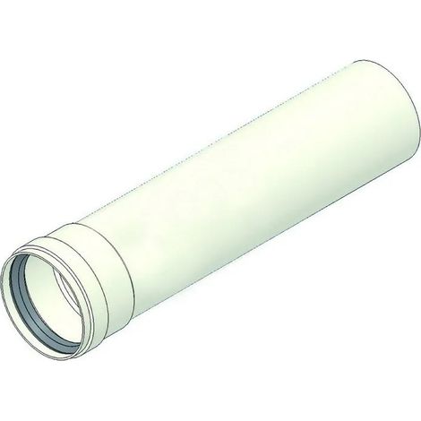 Prolunga MF con guarnizione a doppio labbro - ø 80 mm - L. 250 mm - per scarico fumi, in alluminio 00000051009