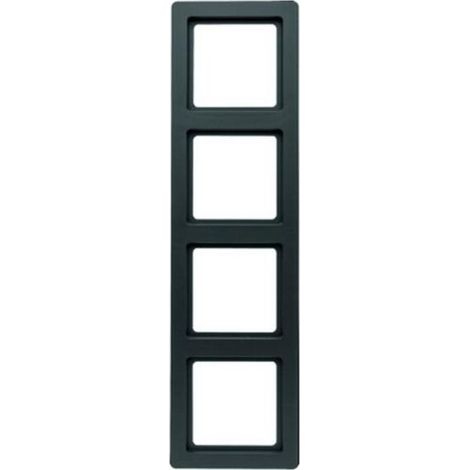 Berker Q.1 RAHMEN 4FACH SCHWARZ MATT / BERKER 10146085