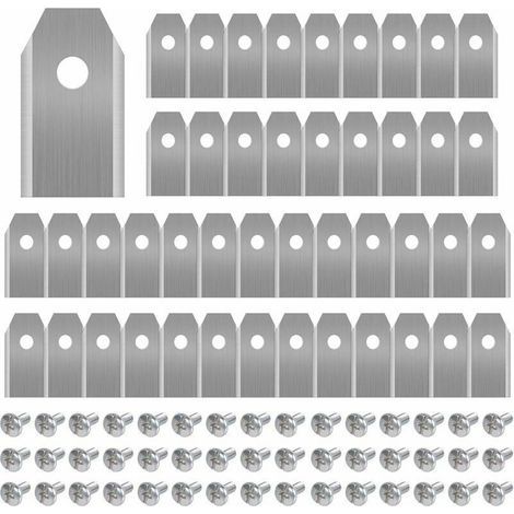 Lame de tondeuse en titane 45 x 0.75mm – Compatible Husqvarna, Gardena, Yardforce – 45 vis incluses – Lames de rechange pour modèles 105, 310, 315 (1/4)