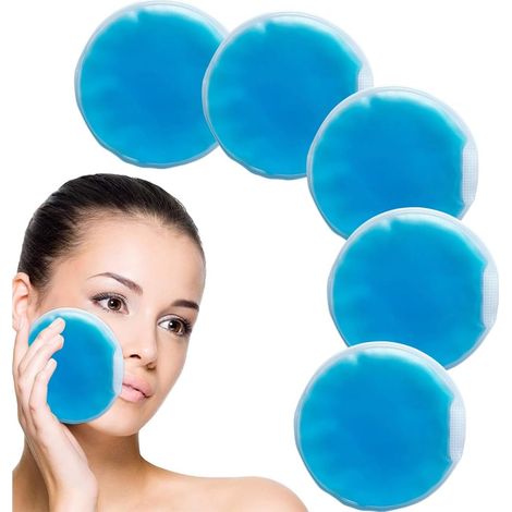 JSSEVN-5 piezas Bolsas de hielo reutilizables, calientes o frías, bolsa de gel caliente/fría para lesiones (1/5)