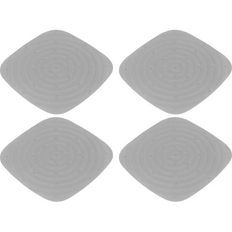 Lot de 4 tapis de nidification lavables pour poules pondeuses, gris. (1/5)