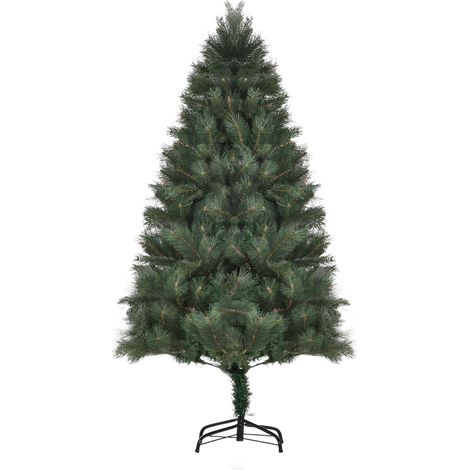 Sapin de Noël artificiel 180 cm vert à aiguilles réalistes Ø90 cm