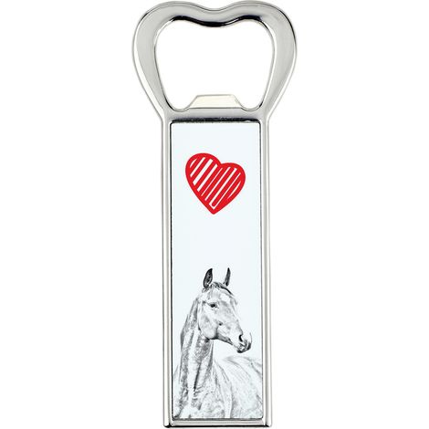 American Warmblood - un apribottiglie con un cavallo, un apri-frigo personalizzato, un regalo unico per uomo di Art-Dog (1/5)