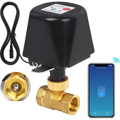 1 Wasserventil aus Messing, App-Steuerung, 2,4-GHz-WLAN, Timer, Hausbewässerung (1/5)