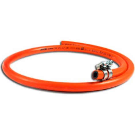 Kit caoutchouc butane 1,5 mètres avec 2 pinces