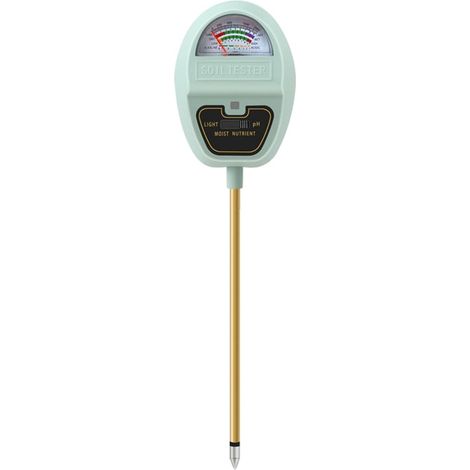 Hydrometre Sol - Mesure Humidite Lumiere Nutriments PH - Pour Jardin Potager Serre Plantes Extérieures - 1 Unite