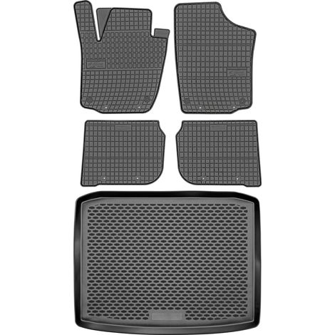 Juego de alfombrillas de goma para Skoda Rapid Spaceback (2013-2019) + alfombrilla para el maletero. (1/5)