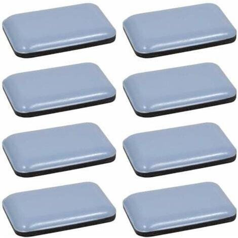 8x Patin glisseur téflon Teflon PTFE autocollant adhésif rectangulaire 35 x 25 mm Protection Sol Parquet Pied Chaise Meuble