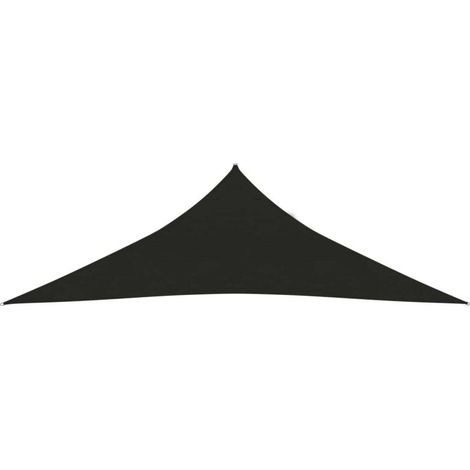 Voile d'ombrage 160 g-m² Noir 2,5x2,5x3,5 m PEHD