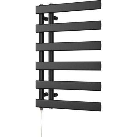 Agar - Black Electric Towel Rail H748mm x W500mm 300w Standard (1/3)