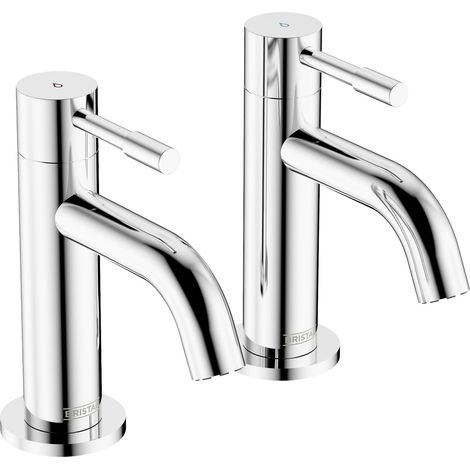 Bristan Mila Basin Taps Pair Pillar Mounted - Chrome (1/5)
