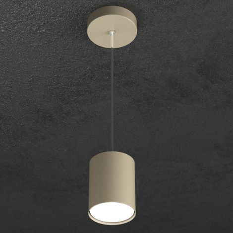 Lampadario moderno top light shape 1143 s10 gx53 led metallo sospensione, finitura metallo sabbia (1/5)