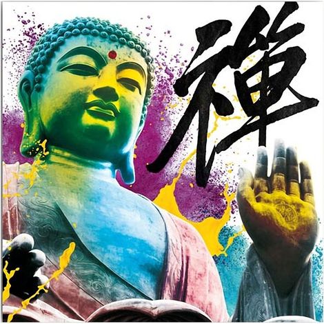 Cadre Bouddha en toile