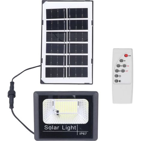 100-LED-Solar-Außenstrahler Gartenbeleuchtung Schutzart IP67, Fernbedienung, hohe Helligkeit Haushalt, Garten (1/4)
