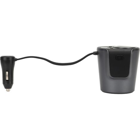 Chargeur Voiture 65W Type-C QC3.0 Rapide, Adaptateur Allume-Cigare avec Écran LED, Ventilateur de Refroidissement, Prise Multiprise Support Gobelet (1/5)