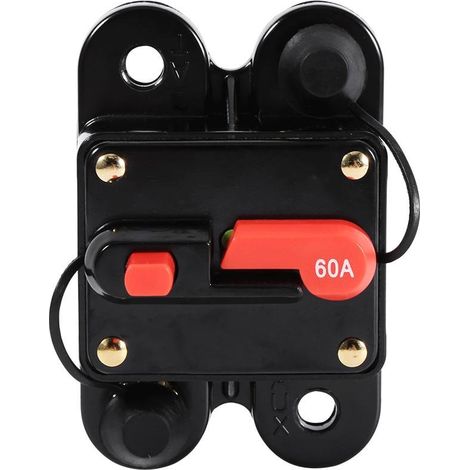 Disjoncteur 50 A - 100 A, réarmement, porte-fusible, porte-fusible pour voiture, porte-fusible pour bateau, étanche 12-24 V, neuf, en alliage et plastique (1/2)