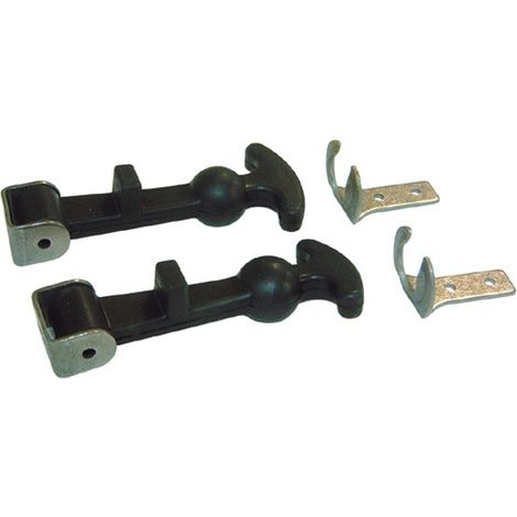 Maxter – Attache capot caoutchouc par 2 – Longueur 120 mm – Fixation pour carrosserie – Résistant aux chocs et intempéries