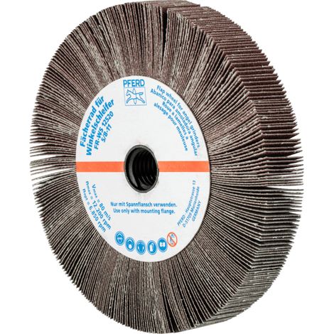 PFERD TOOLS Lamellenschleifrad für Winkelschleifer FR WS Ø 125x20mm 5/8-11 A180 universelle Anwendung 2 Stk