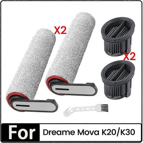 Filtre pour aspirateur brosse pour aspirateur Filtre de brosse pour aspirateur filtre de 5PCS Brosse Roller and HEPA Filtre Lot pour K20/K30 Series Cordless Dry and Wet Aspirateur Cleaners (1/5)