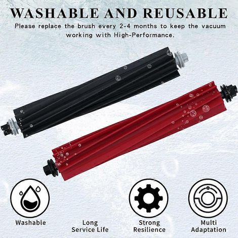10 piezas de repuesto para el cepillo lateral principal y el filtro HEPA de los robots aspiradores Roborock Q8 Max, Q8 Max+, Q5 Pro y Q5 Pro+. (1/4)