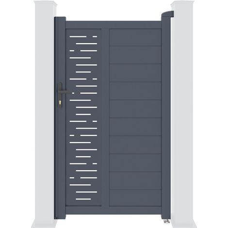 Puerta peatonal gris ARLBERG 100 x 180 cm