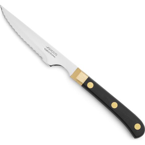 Couteau longe de Table 375000 monobloc d'une pièce d'acier inoxydable et lame de 11,5 cm en boîte. (1/5)