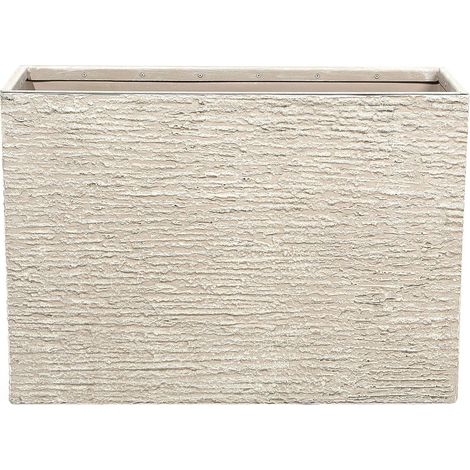 Plant Pot EDESSA 80 cm Light Beige