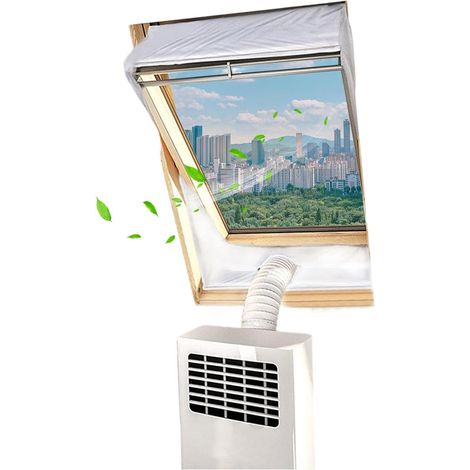 Kit d'étanchéité pour climatiseur portable de fenêtre de 270 cm Accessoires pour tuyau de climatiseur portable - Ventilation de l'unité (1/5)