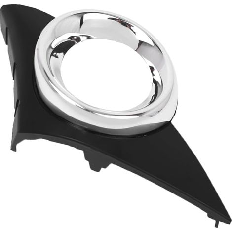 1 grille de feu de brouillard inférieur avant noir mat avec bordure chromée, grille de pare-chocs avant, compatible avec 0T 207 modèles sport 06-09, côté passager droit (1/5)