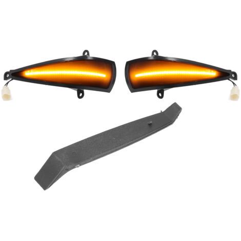 Lot de 2 clignotants dynamiques à LED, éclairage ambré monté sur rétroviseur, pour Civic 8e (2005-2011),de DEBUNS