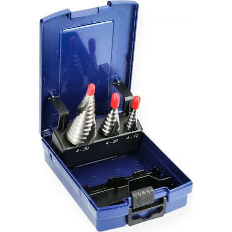 Coffret de 3 forets étagés HSS - HANGER - 153901 (1/3)
