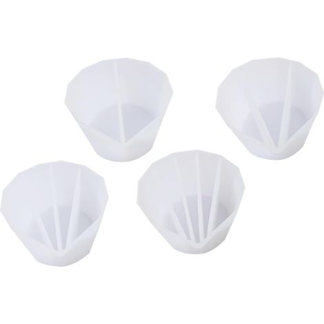 4pièces Gobelet à Pigments Silicone pour Mélanger Couleurs Peinture Artistique Aquarelle et Résine Époxy DIY (1/5)