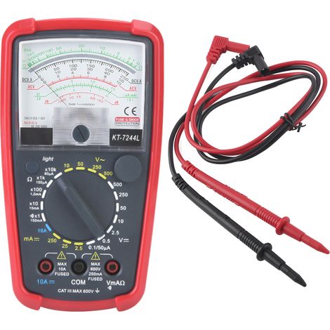 Multimètre analogique portatif haute précision KT7244L, sensibilité renforcée, fonction multifonction, mesure électrique de précision pour professionnels et bricoleurs (1/5)