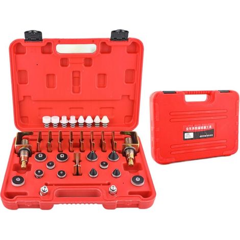 Kit de réparation de fuites climatisation automobile – Détecteur de fuites CVC – Testeur portatif pour réfrigérant – Compatible avec la majorité des marques