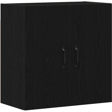 Maison Exclusive - Mobiletto da Parete Rovere Nero 60x31x60 cm in Legno Massello