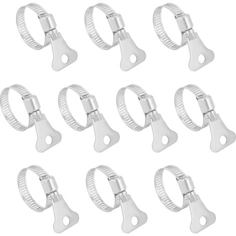 16mm-25mm Spannbereich 304 Edelstahl Butterfly-Schlauchschelle 10St (1/4)