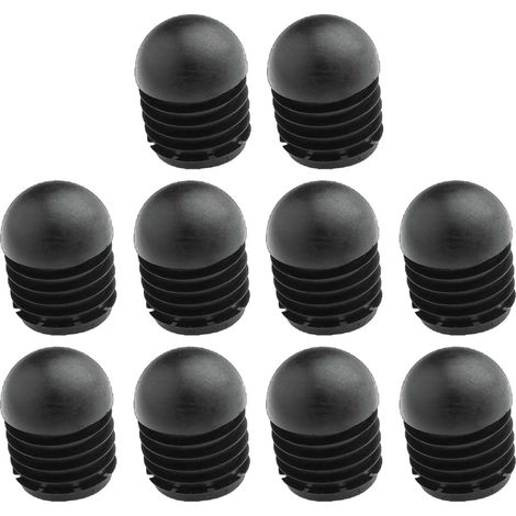 Cyclingcolors – 10x embouts de tube rond à ailettes – tête demi-sphérique – matière élastique antidérapante – Ø extérieur 22mm – protection pour pieds de meubles