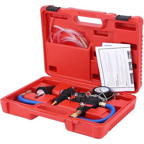 outil de purge du radiateur Système de refroidissement de radiateur de voiture Purge sous vide et kit d\'outils de recharge